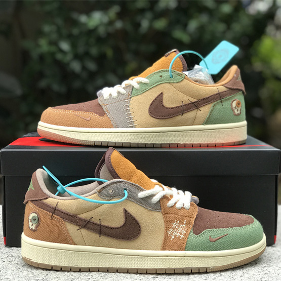 Zion Williamson x Air Jordan 1 Low OG “Voodoo” Sneaker    DZ7292-200  - FashionPlug