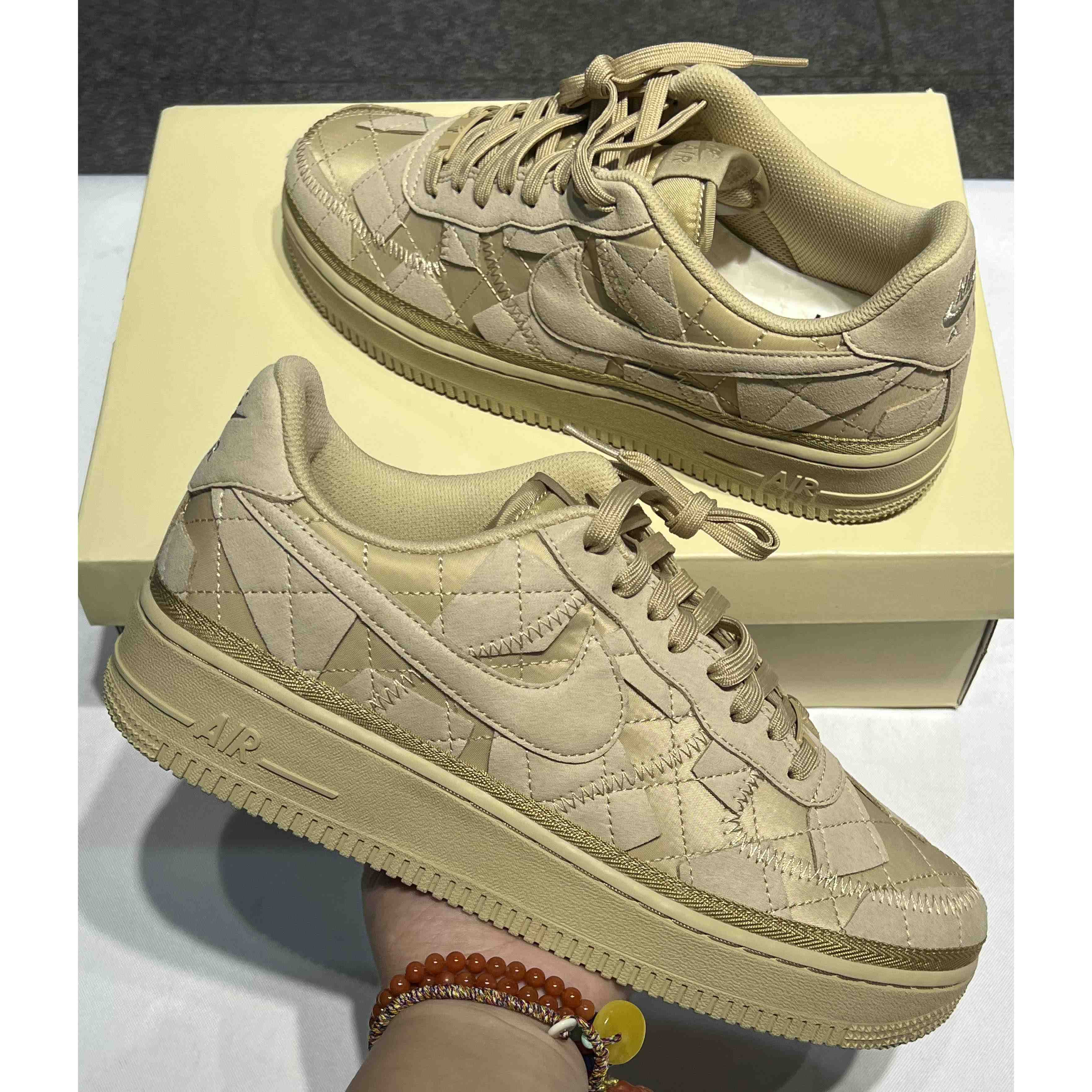 Billie Eilish x Nike Air Force 1 Low “Mushroom” Sneaker     DQ4137-200 - FashionPlug