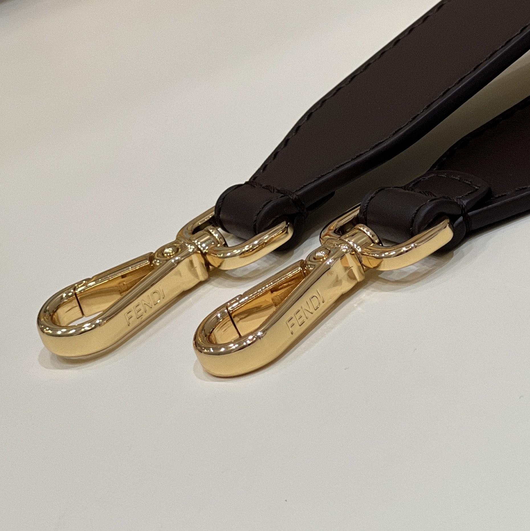 Versace x Fendi Sunshine Fendace Leather Shopper(36-13-32cm) - FashionPlug