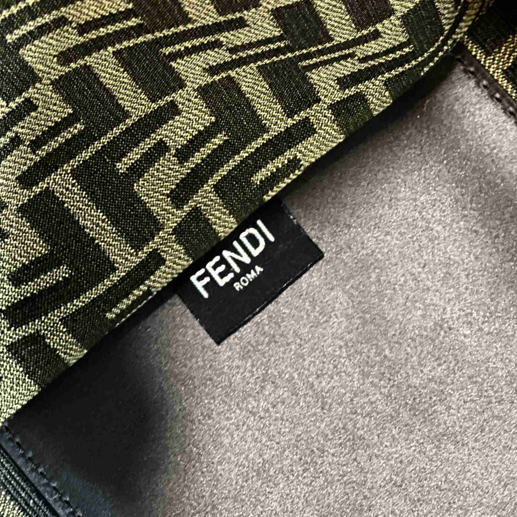 Versace x Fendi Sunshine Fendace Leather Shopper(36-13-32cm) - FashionPlug