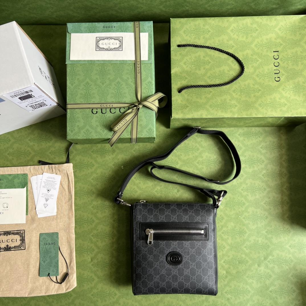 Gucci GG Supreme Messenger Bag(21-23.5-4.5cm)   - FashionPlug