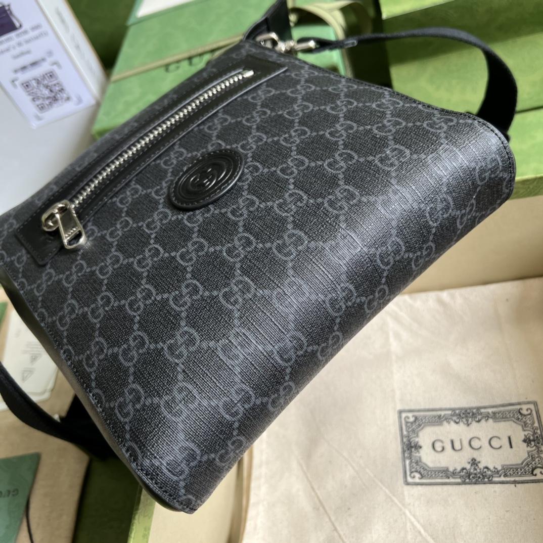 Gucci GG Supreme Messenger Bag(21-23.5-4.5cm)   - FashionPlug