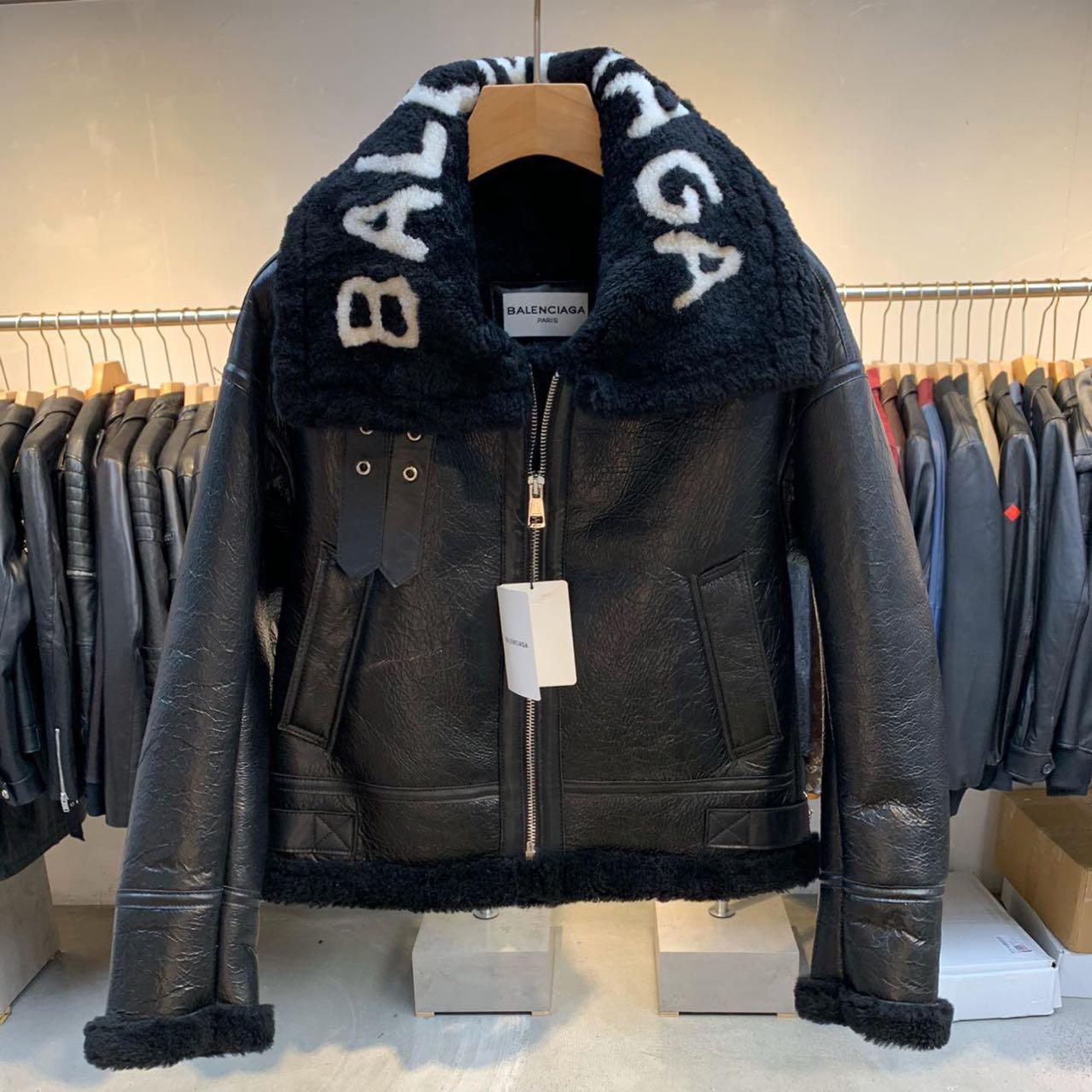 Balenciaga Jacket In Black Calfskin - FashionPlug