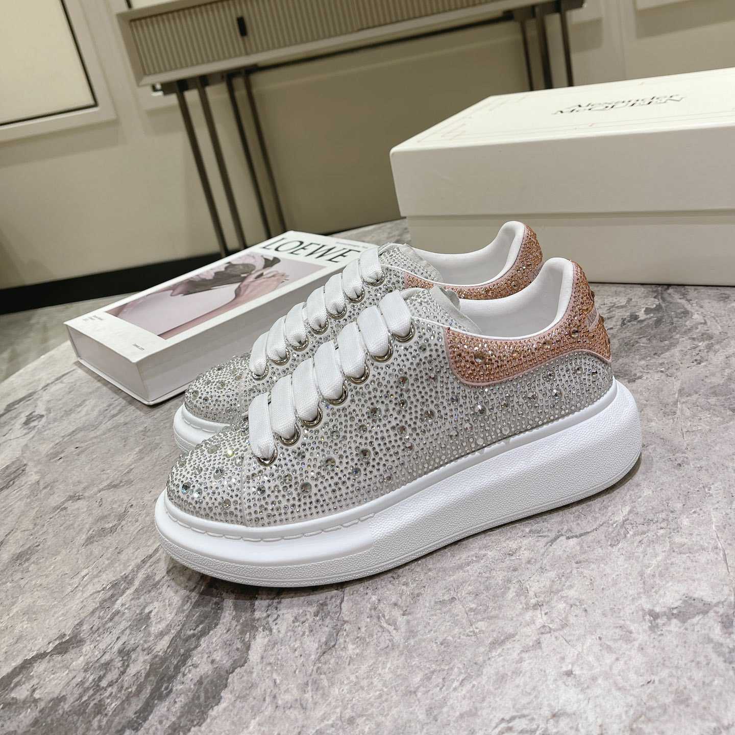 Alexander Mqueen Women's  Oversized Sneaker - FashionPlug