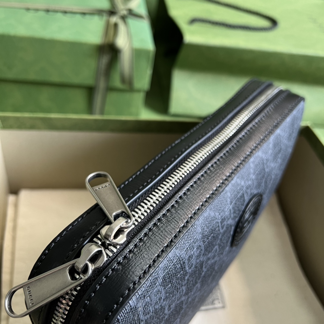 Gucci Shoulder Bag With Interlocking G(24.5-16-4.5cm)   - FashionPlug