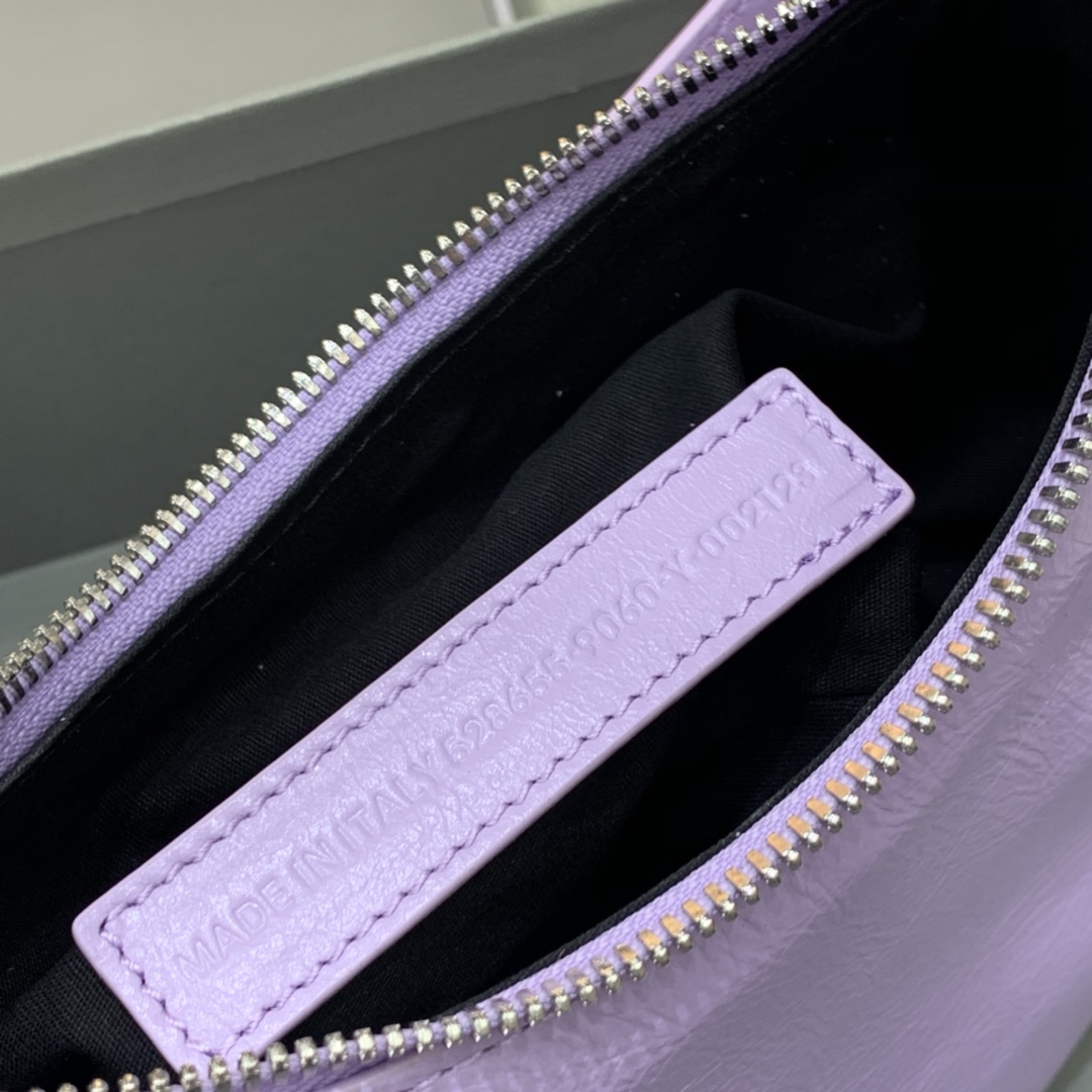 Balenciaga Le Cagole XS Shoulder Bag In purple (26-12-6cm) - FashionPlug