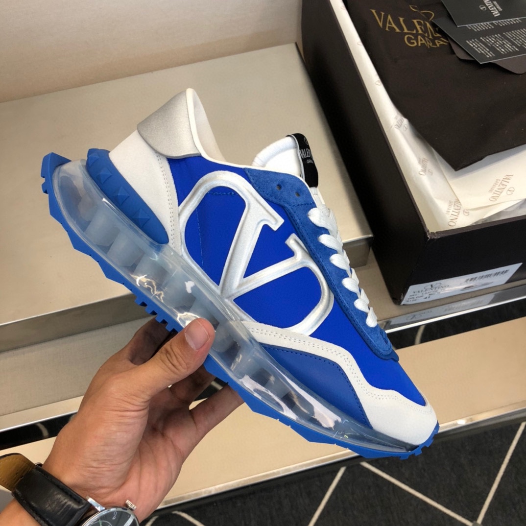 Valenti Netrunner Fabric And Suede Sneaker - FashionPlug