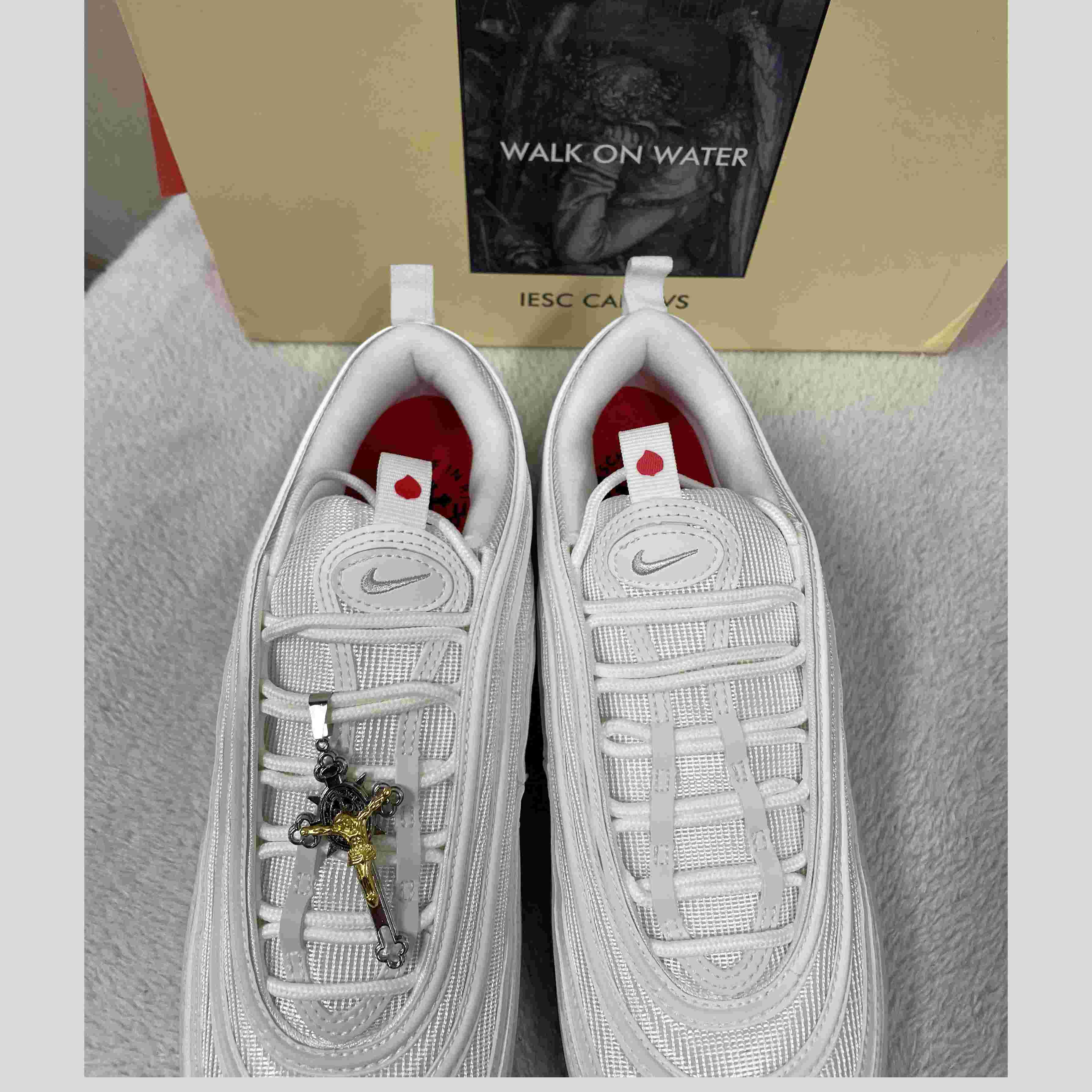 NK Air Max 97 MSCHF x INRI Jesus ShoesSneakers      921826-101 - FashionPlug