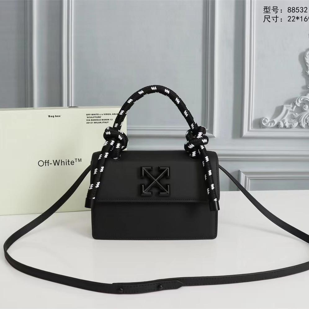 Off white Gummy Jitney 1.4 Top Handle(25-19-10cm) - FashionPlug