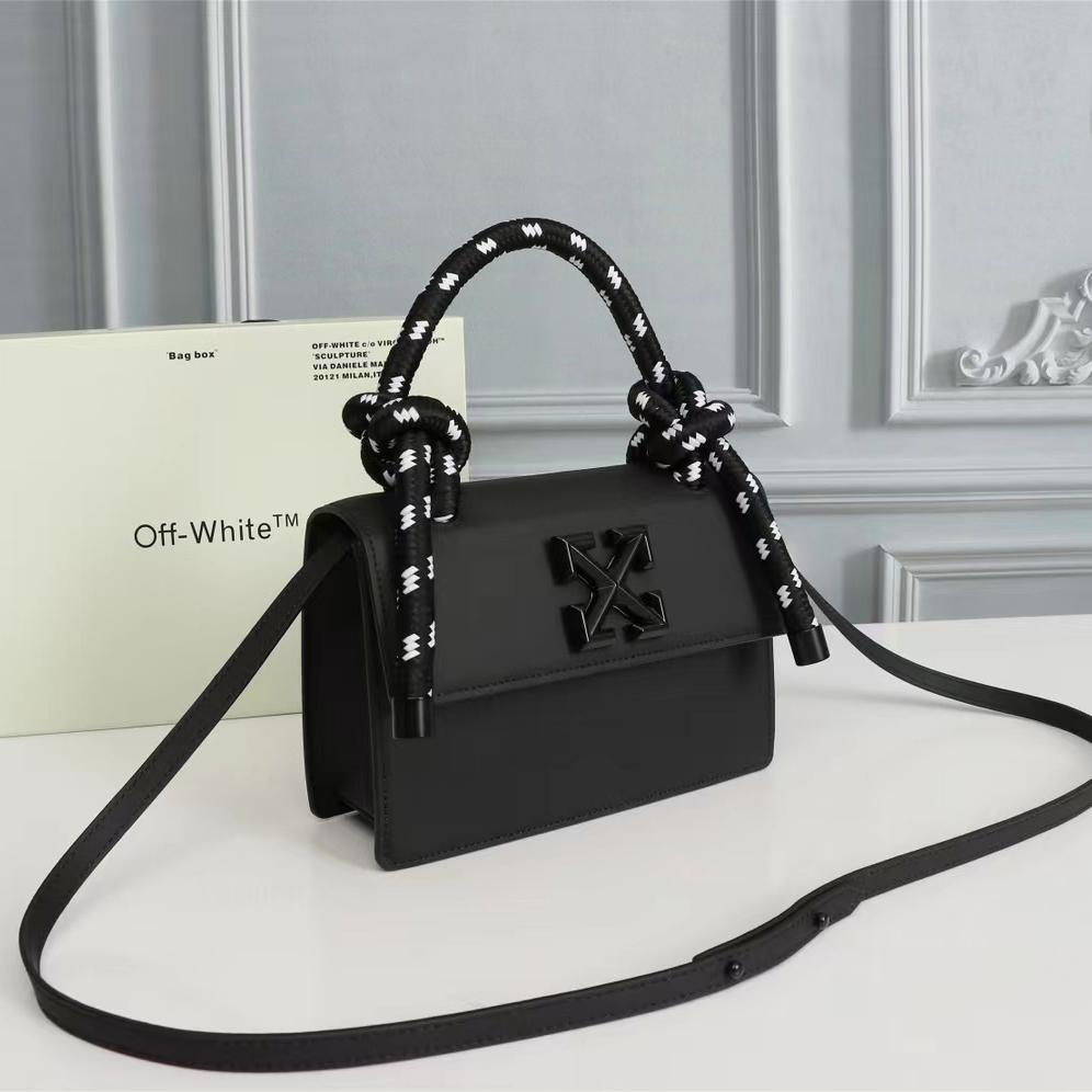 Off white Gummy Jitney 1.4 Top Handle(25-19-10cm) - FashionPlug