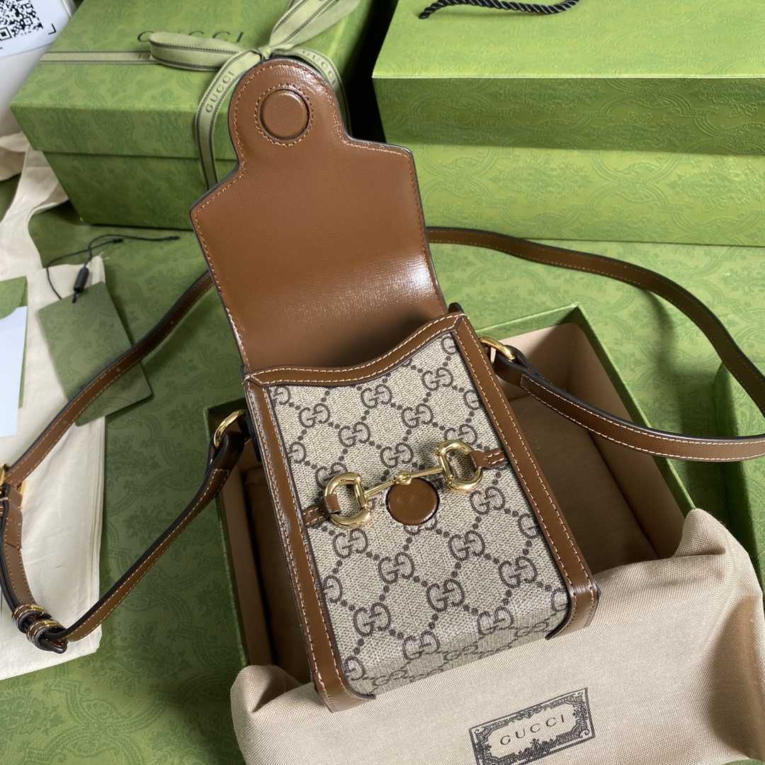 Gucci Horsebit 1955 Mini Bag(11.5-17-4CM) - FashionPlug