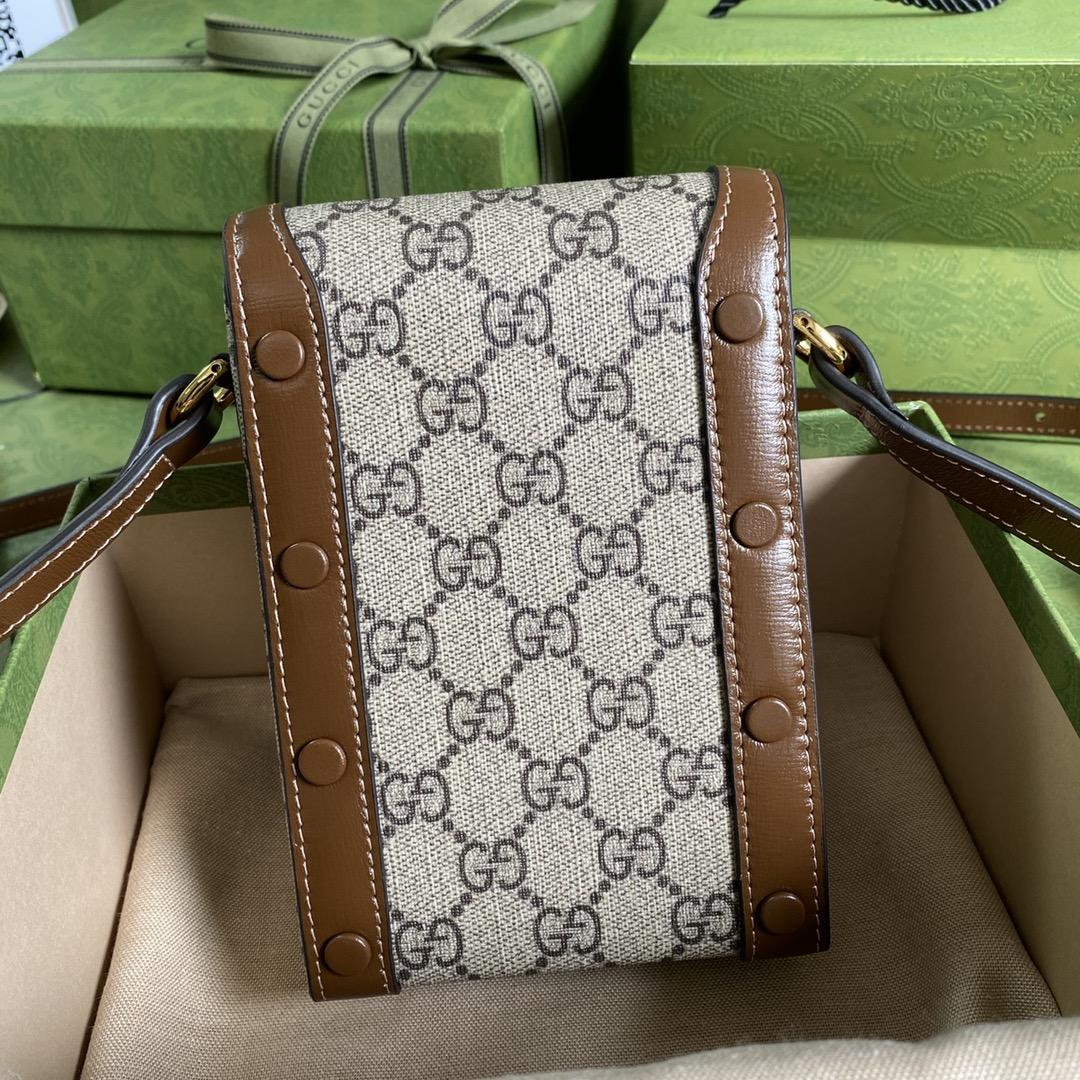 Gucci Horsebit 1955 Mini Bag(11.5-17-4CM) - FashionPlug