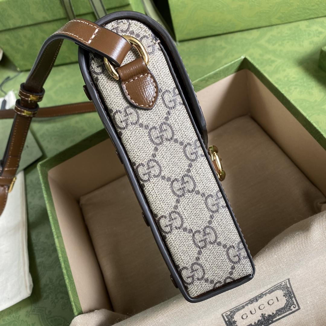 Gucci Horsebit 1955 Mini Bag(11.5-17-4CM) - FashionPlug