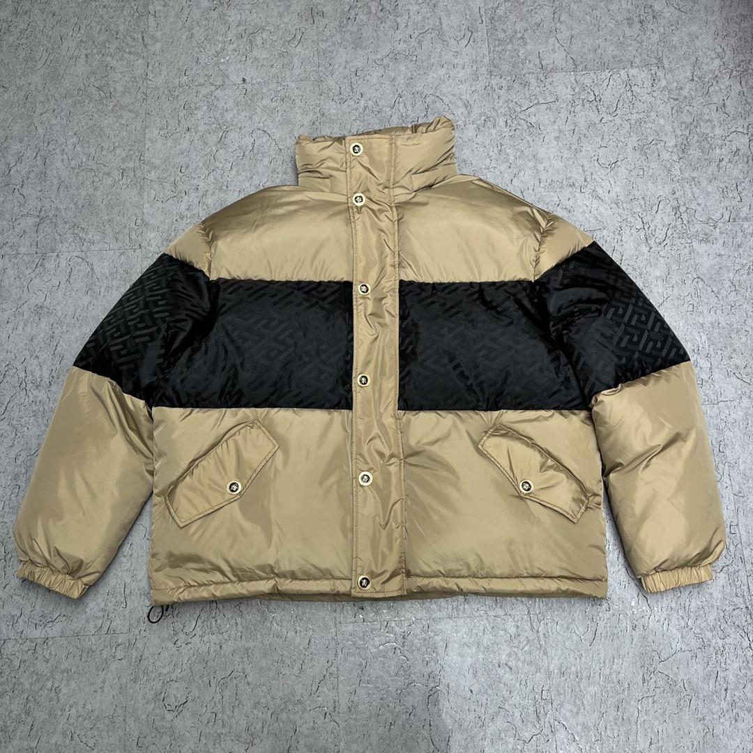 Versace La Greca Puffer Jacket - FashionPlug