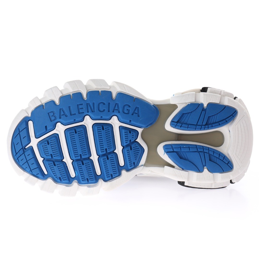 Balenciaga Track 2.0 Blue White Sneaker - FashionPlug