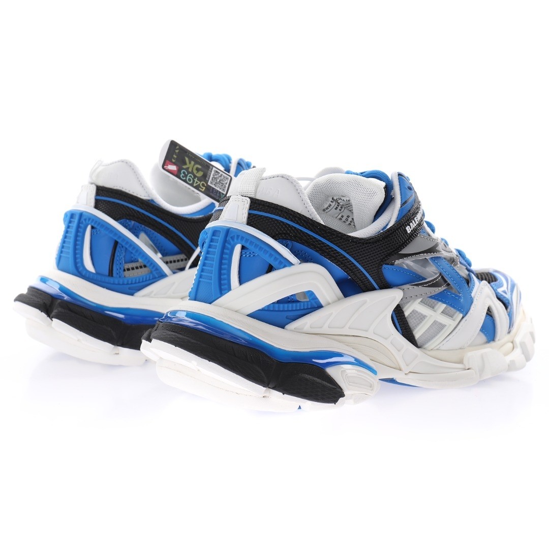 Balenciaga Track 2.0 Blue White Sneaker - FashionPlug