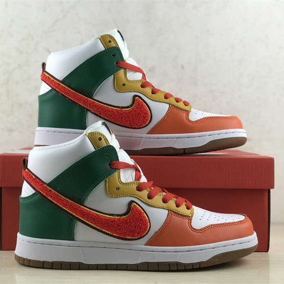 Nike Dunk High University “Chenille Swoosh” Sneakers     DR8805-100 - FashionPlug