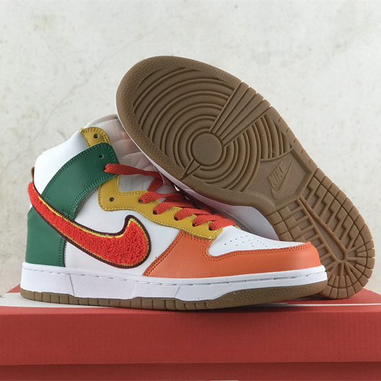 Nike Dunk High University “Chenille Swoosh” Sneakers     DR8805-100 - FashionPlug