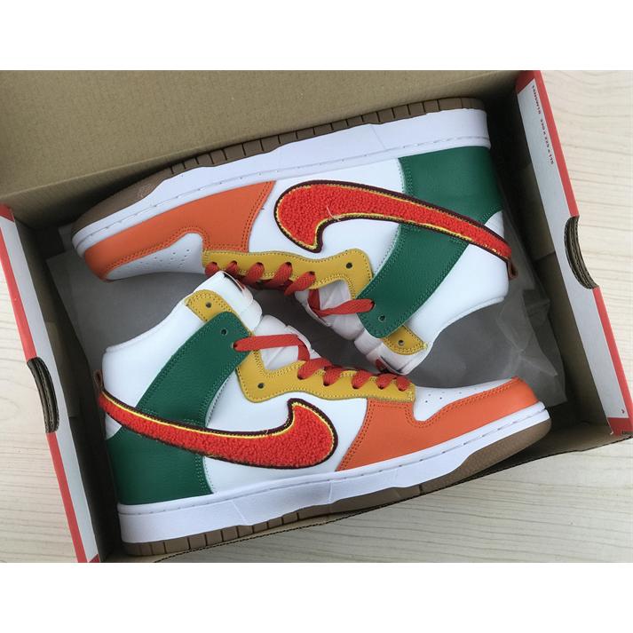 Nike Dunk High University “Chenille Swoosh” Sneakers     DR8805-100 - FashionPlug