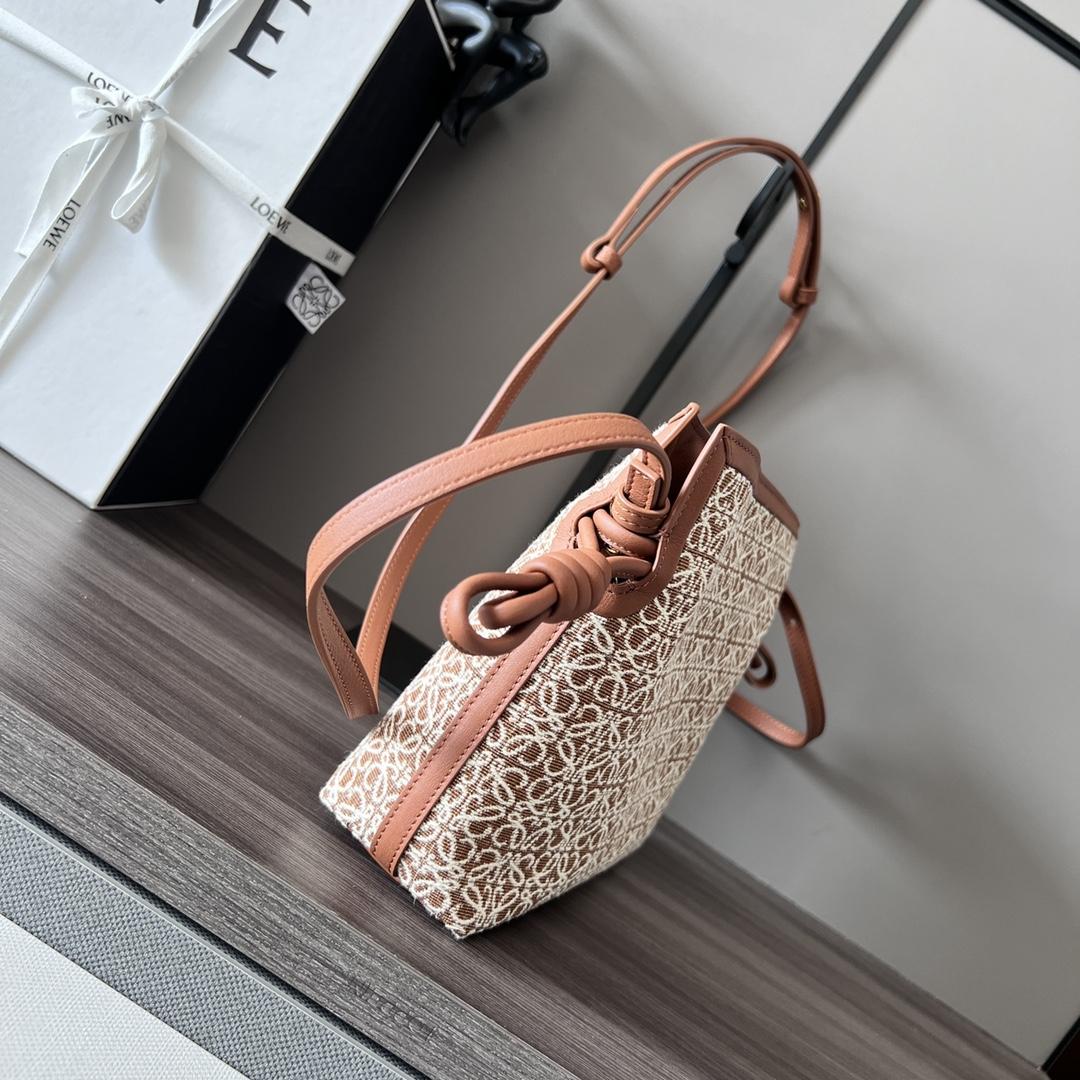 Loewe Mini Flamenco Clutch In Anagram Jacquard And Calfskin(23-18-9CM) - FashionPlug