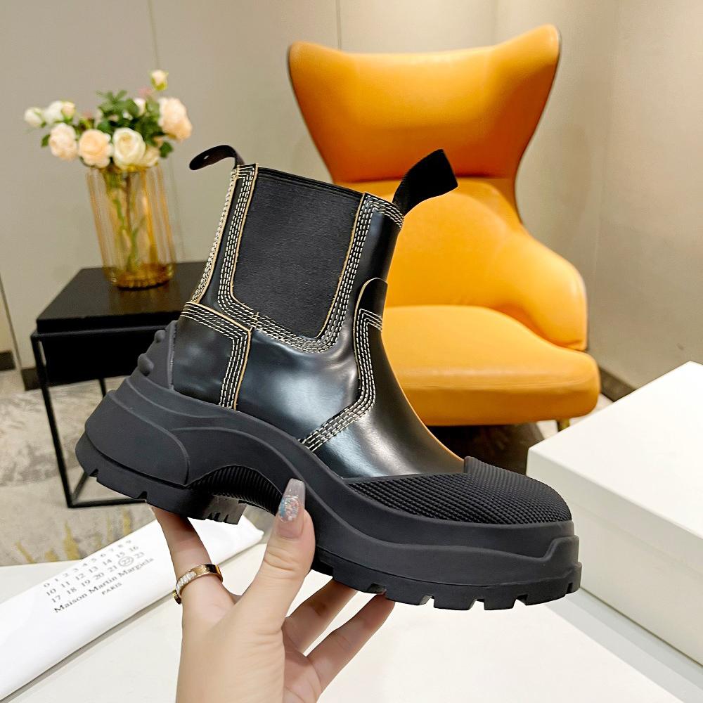 Maison Margiela Leather Chelsea Boots - FashionPlug