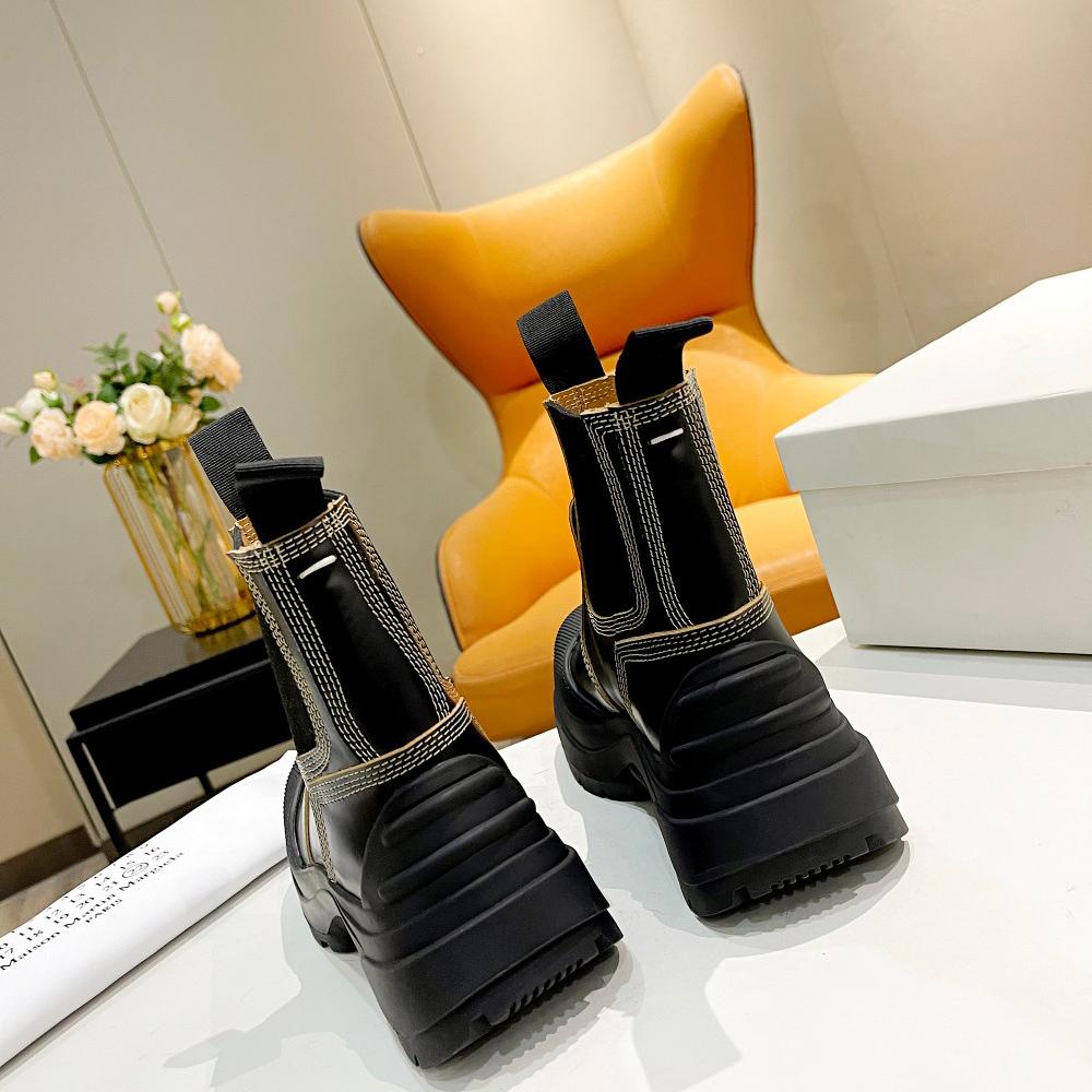 Maison Margiela Leather Chelsea Boots - FashionPlug