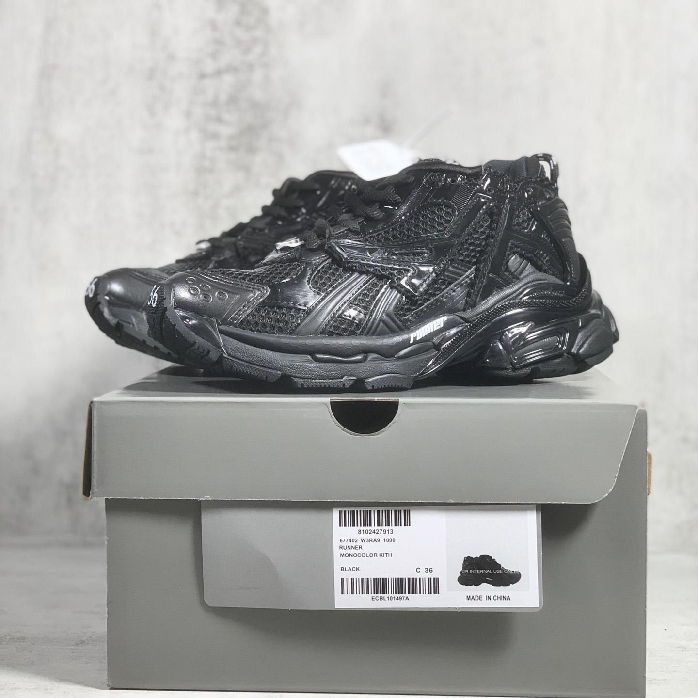 Balenciaga Runner Sneaker In Black - FashionPlug