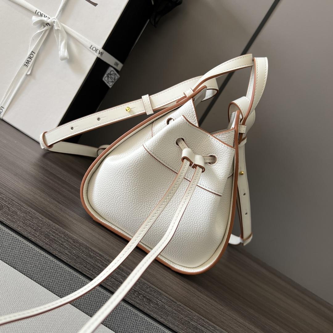 Loewe Mini Hammock drawstring in soft grained calfskin - FashionPlug