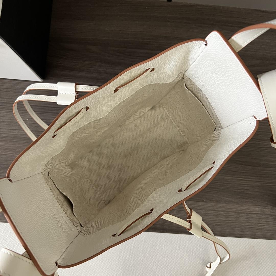 Loewe Mini Hammock drawstring in soft grained calfskin - FashionPlug