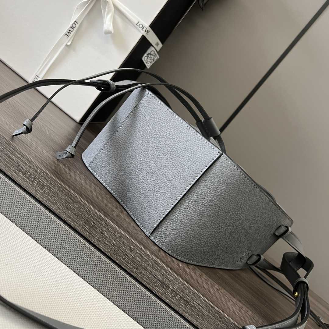 Loewe Mini Hammock drawstring in soft grained calfskin - FashionPlug