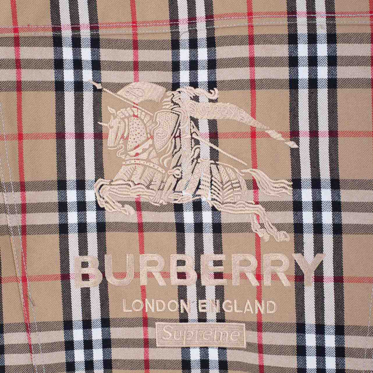 Burberry x Supreme Denim Trucker Jacket - FashionPlug