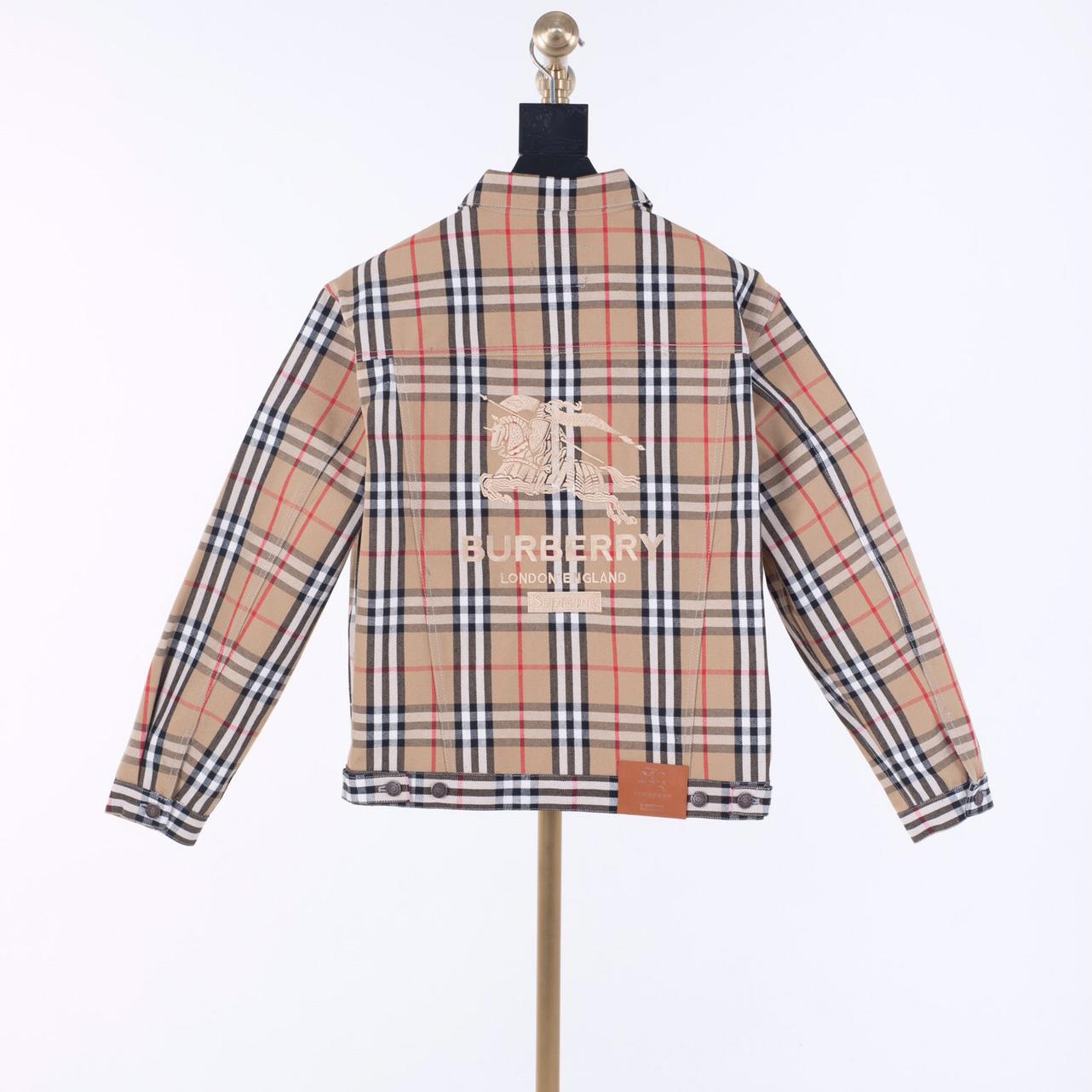 Burberry x Supreme Denim Trucker Jacket - FashionPlug