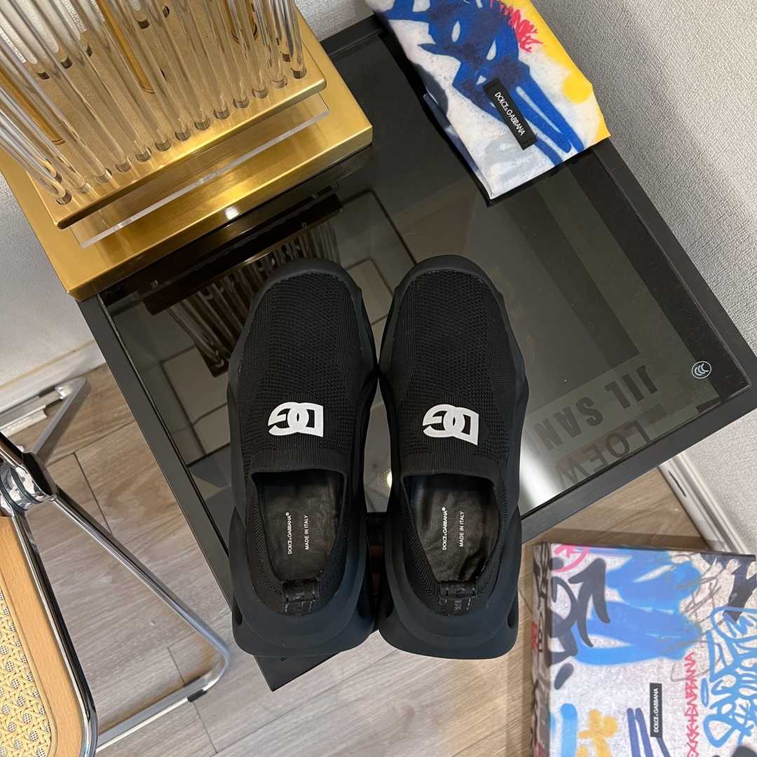 Dolce & Gabbana Stretch Mesh Wave Sneakers - FashionPlug