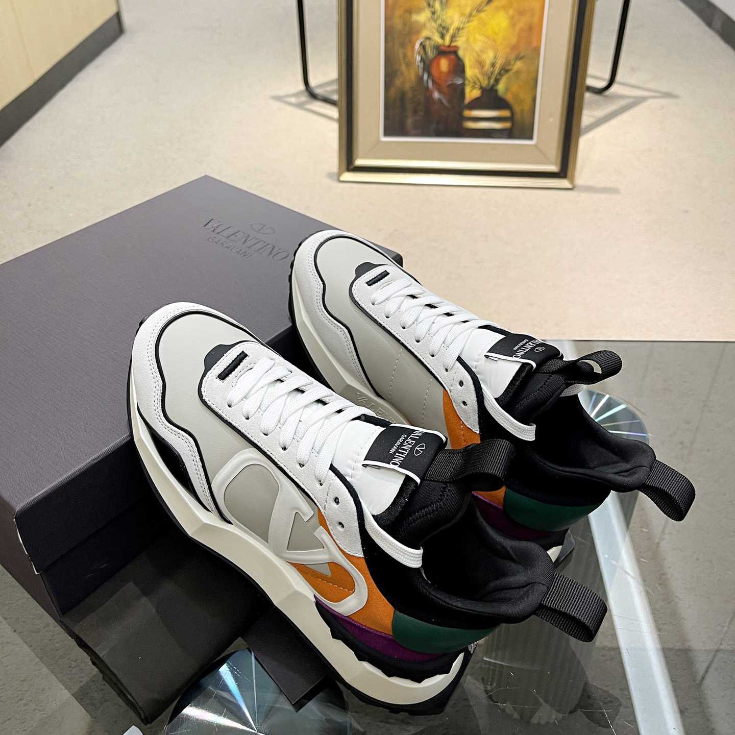 Valenti Netrunner Fabric And Suede Sneaker - FashionPlug