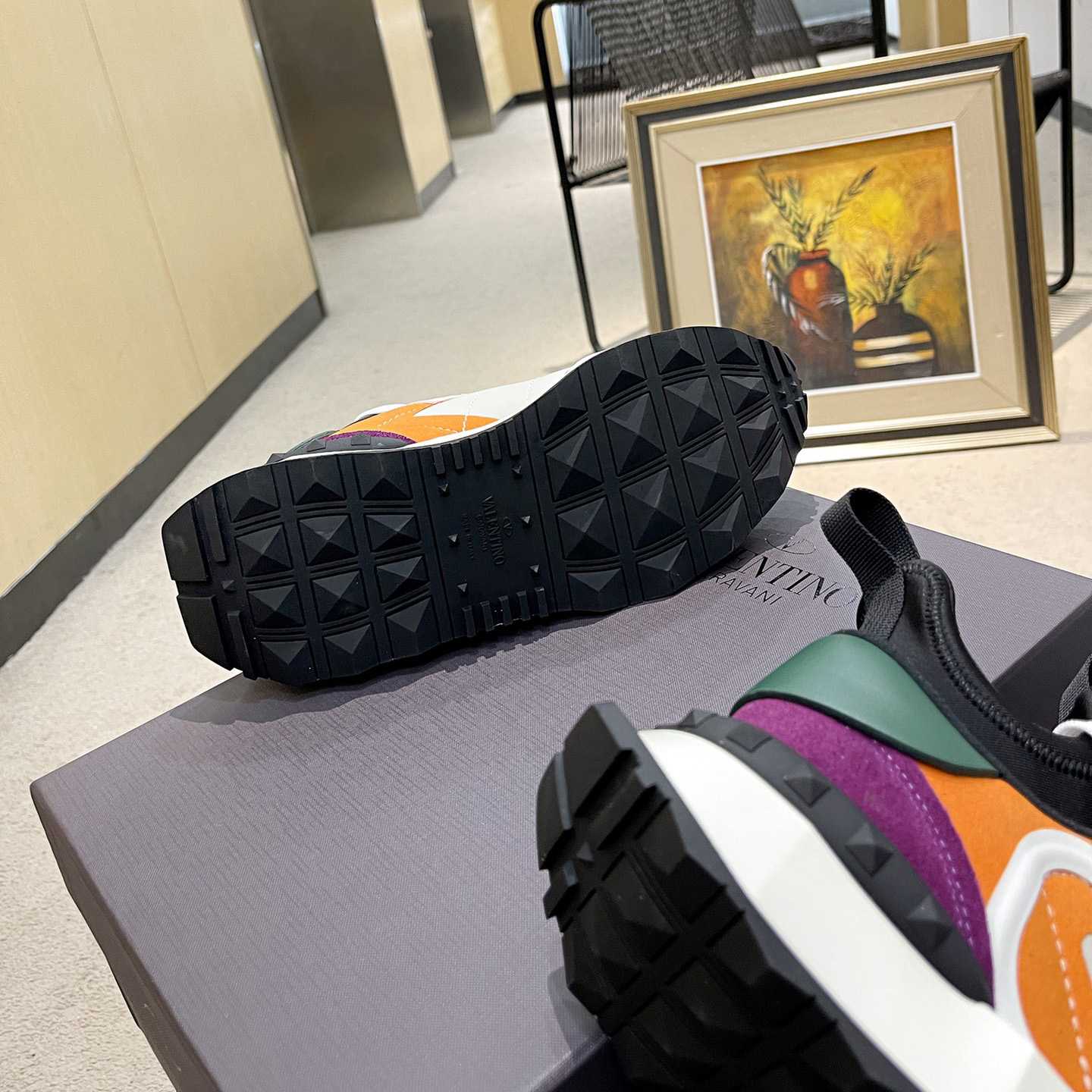 Valenti Netrunner Fabric And Suede Sneaker - FashionPlug