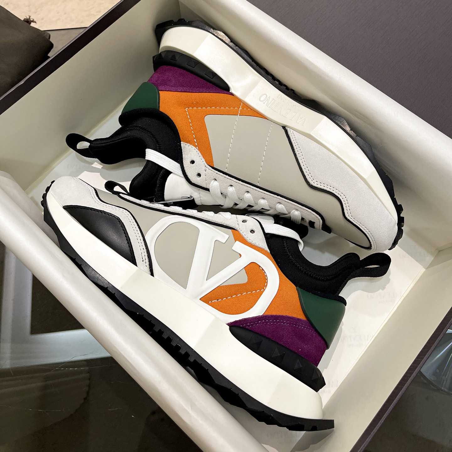 Valenti Netrunner Fabric And Suede Sneaker - FashionPlug