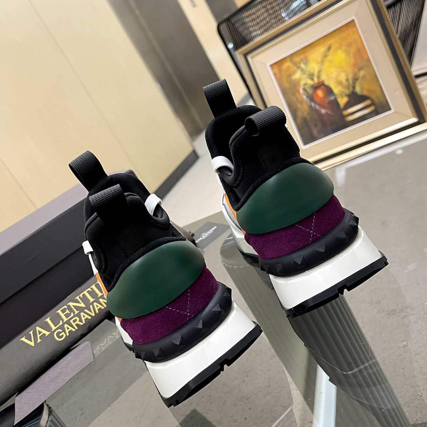 Valenti Netrunner Fabric And Suede Sneaker - FashionPlug