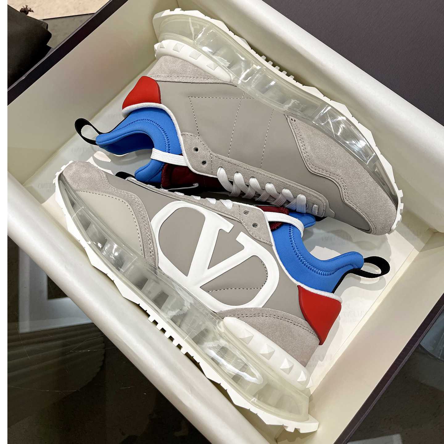 Valenti  Netrunner Fabric And Suede Sneaker - FashionPlug
