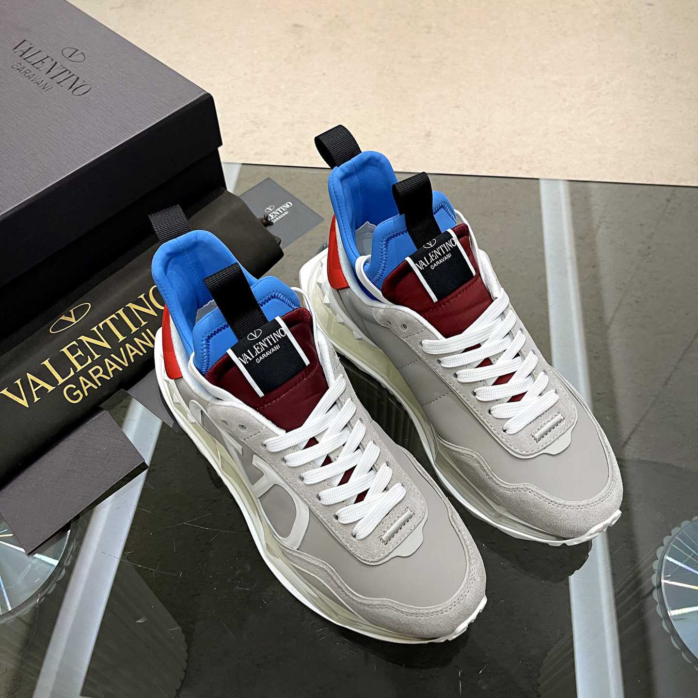 Valenti  Netrunner Fabric And Suede Sneaker - FashionPlug