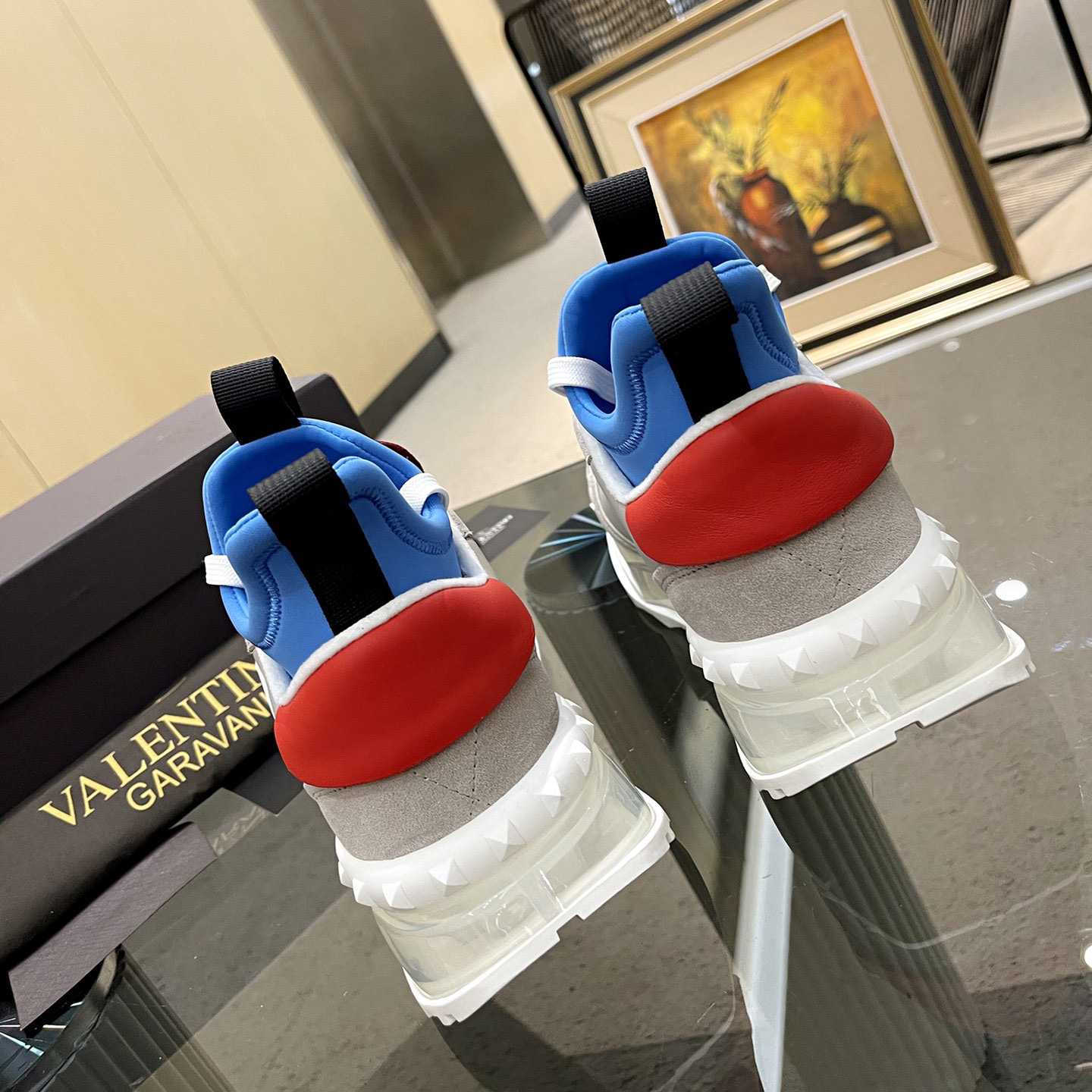 Valenti  Netrunner Fabric And Suede Sneaker - FashionPlug