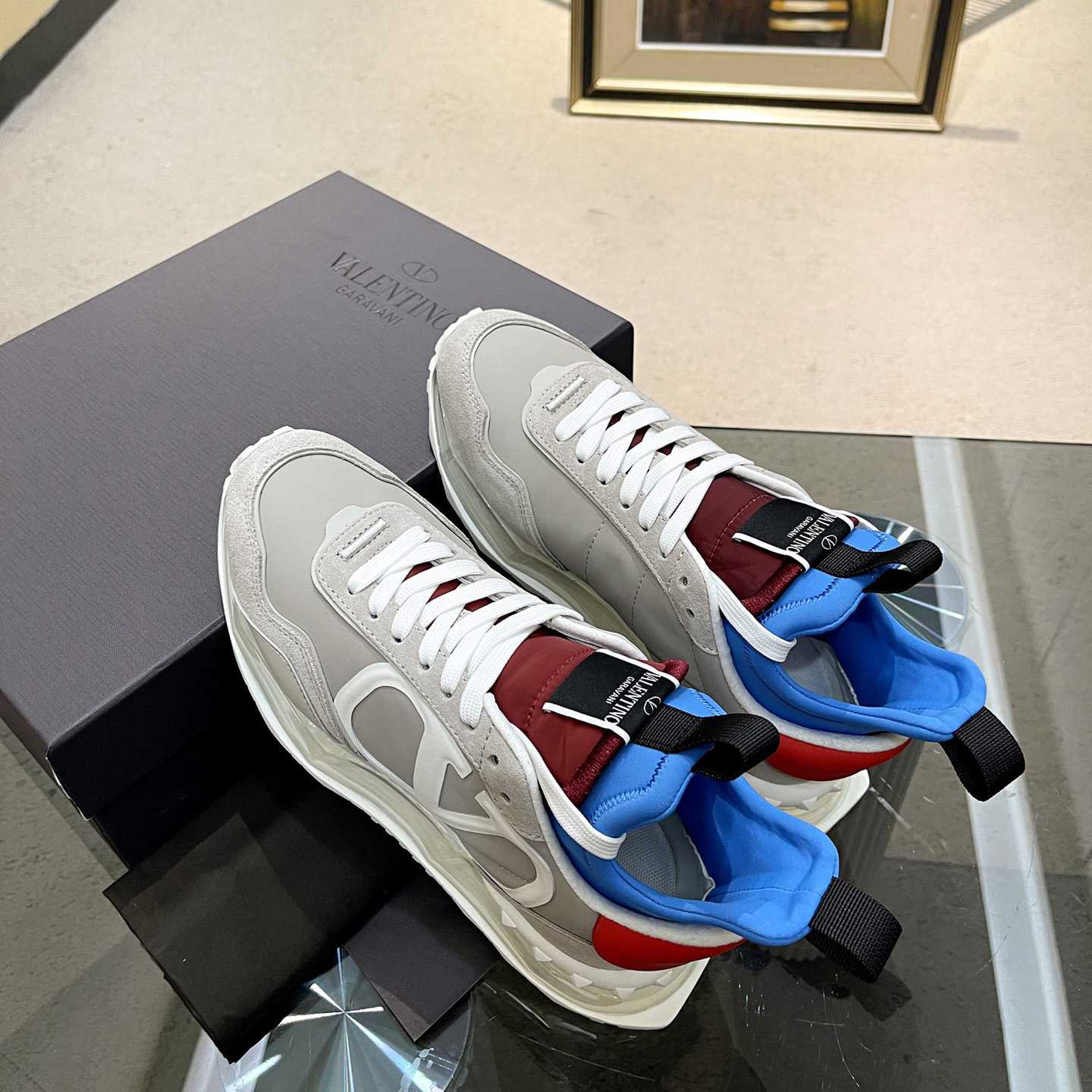 Valenti  Netrunner Fabric And Suede Sneaker - FashionPlug