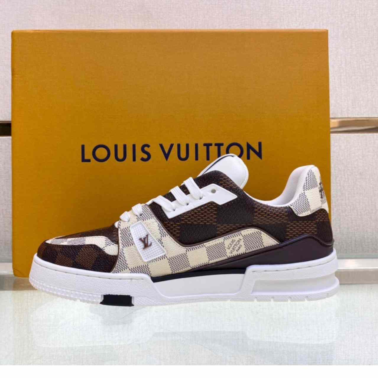 Louis Vuitton LV Trainer Sneaker    (Upon UK Size)   1AAV8Y - FashionPlug