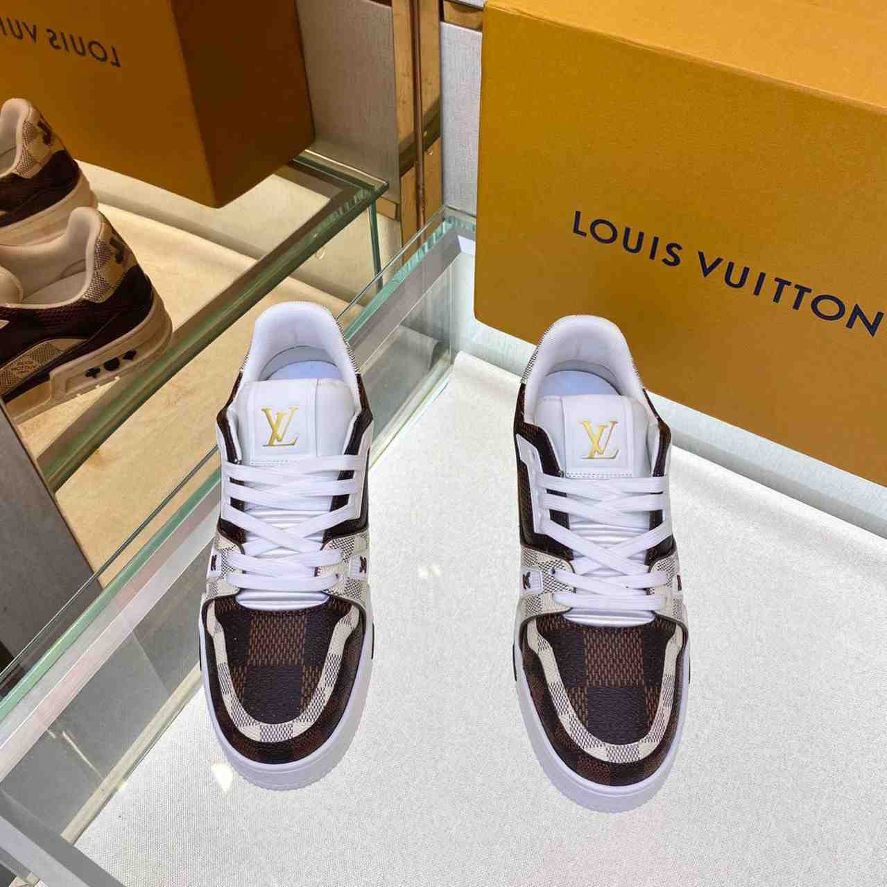 Louis Vuitton LV Trainer Sneaker    (Upon UK Size)   1AAV8Y - FashionPlug