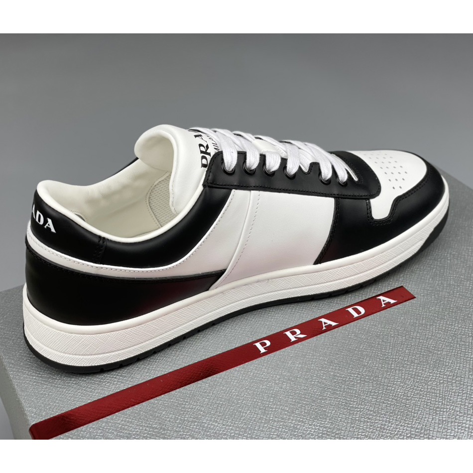 Prada Downtown Leather Sneakers - FashionPlug