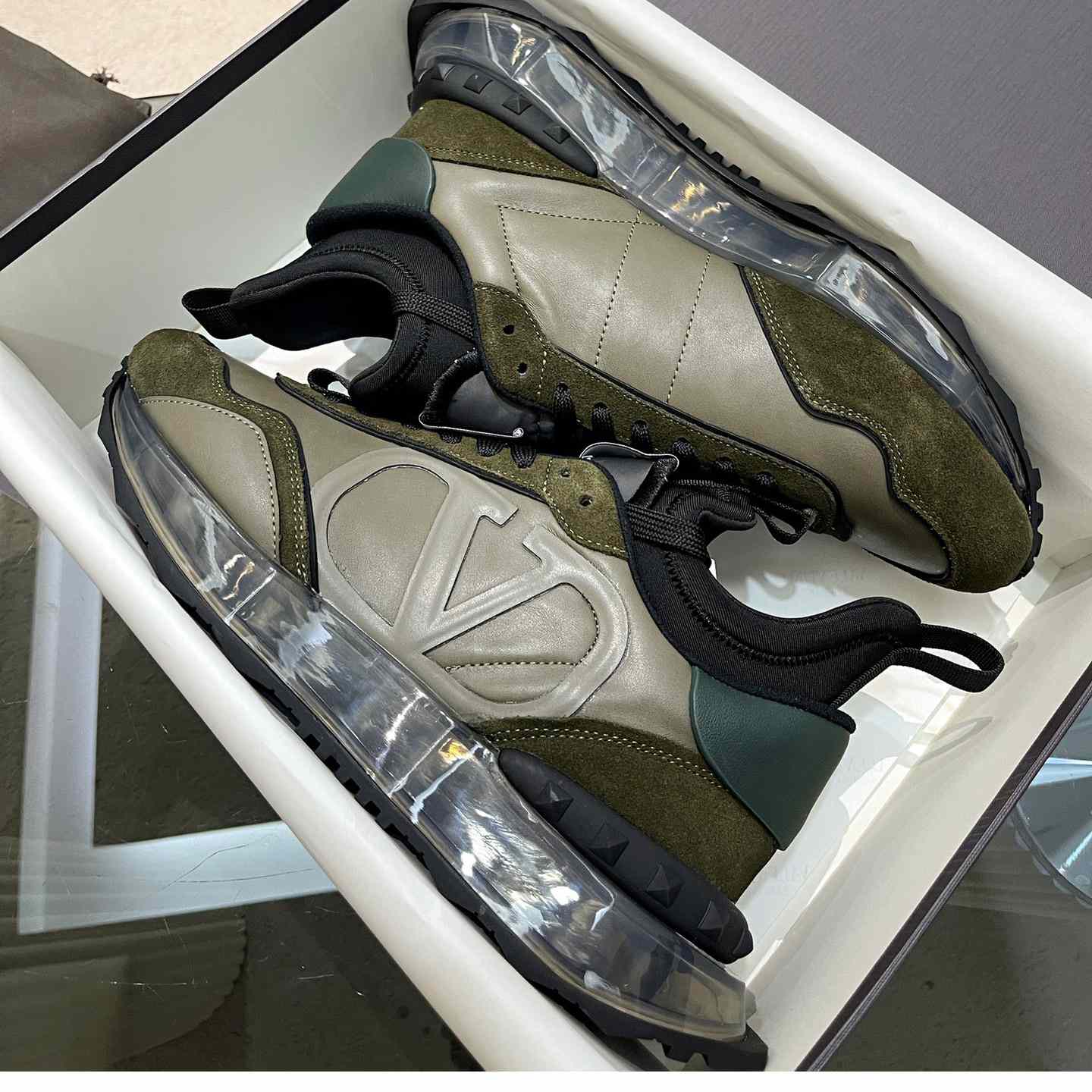 Valenti Netrunner Fabric And Suede Sneaker - FashionPlug