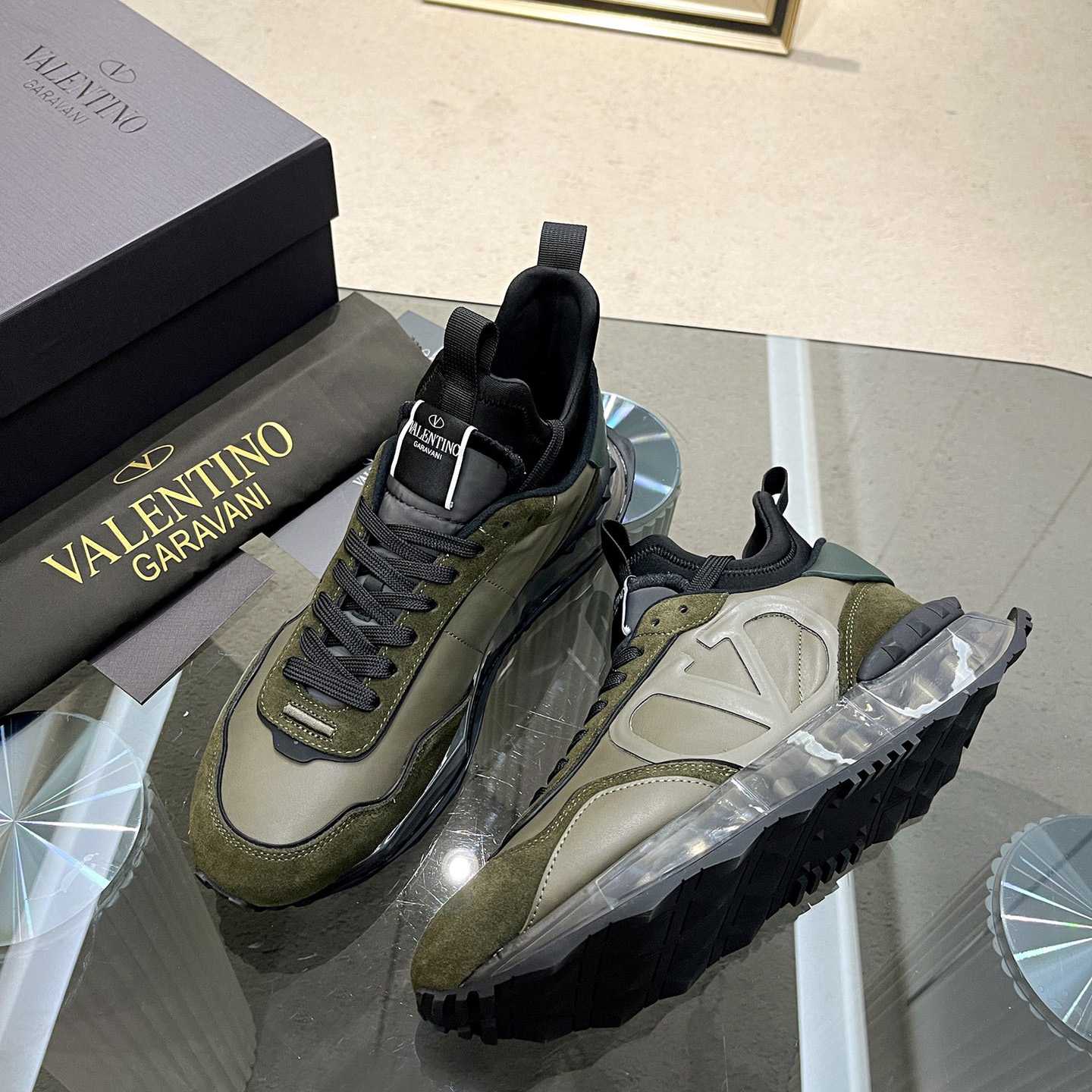Valenti Netrunner Fabric And Suede Sneaker - FashionPlug