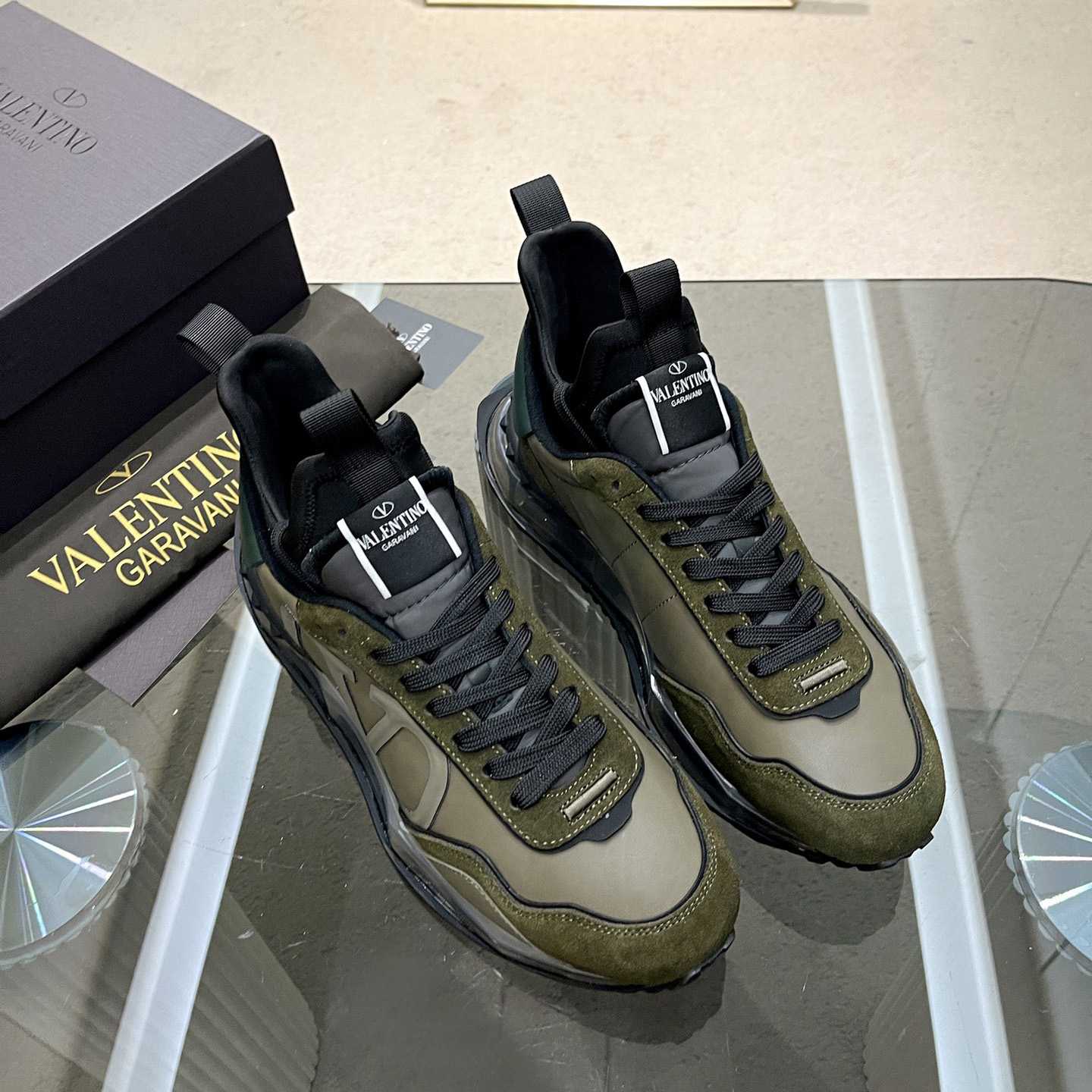 Valenti Netrunner Fabric And Suede Sneaker - FashionPlug