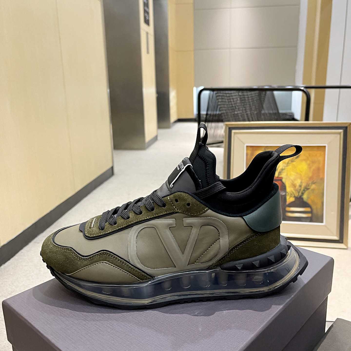 Valenti Netrunner Fabric And Suede Sneaker - FashionPlug