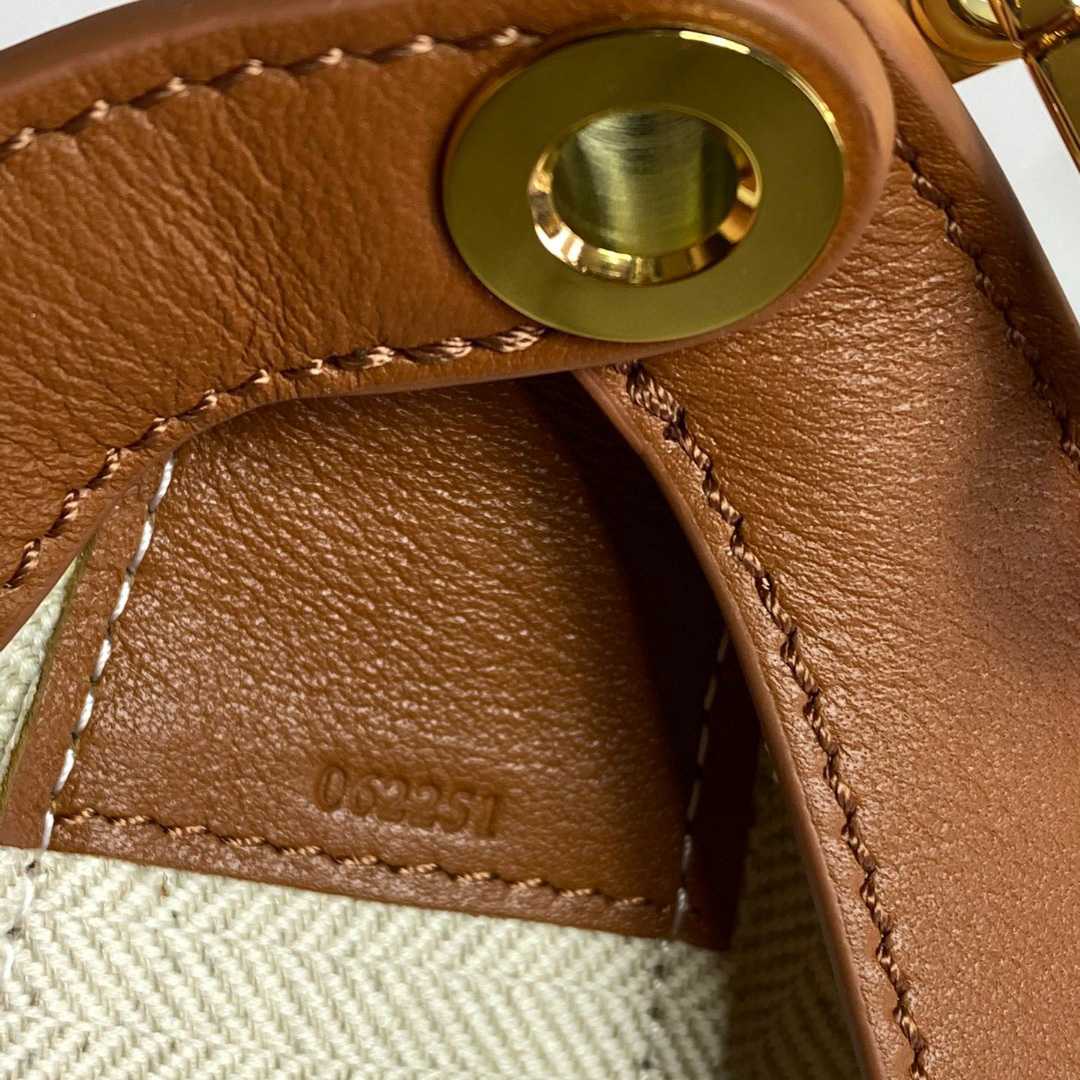 Loewe Small Loewe Luna Bag In Anagram Jacquard And Classic Calfskin(30-12-6cm) - FashionPlug