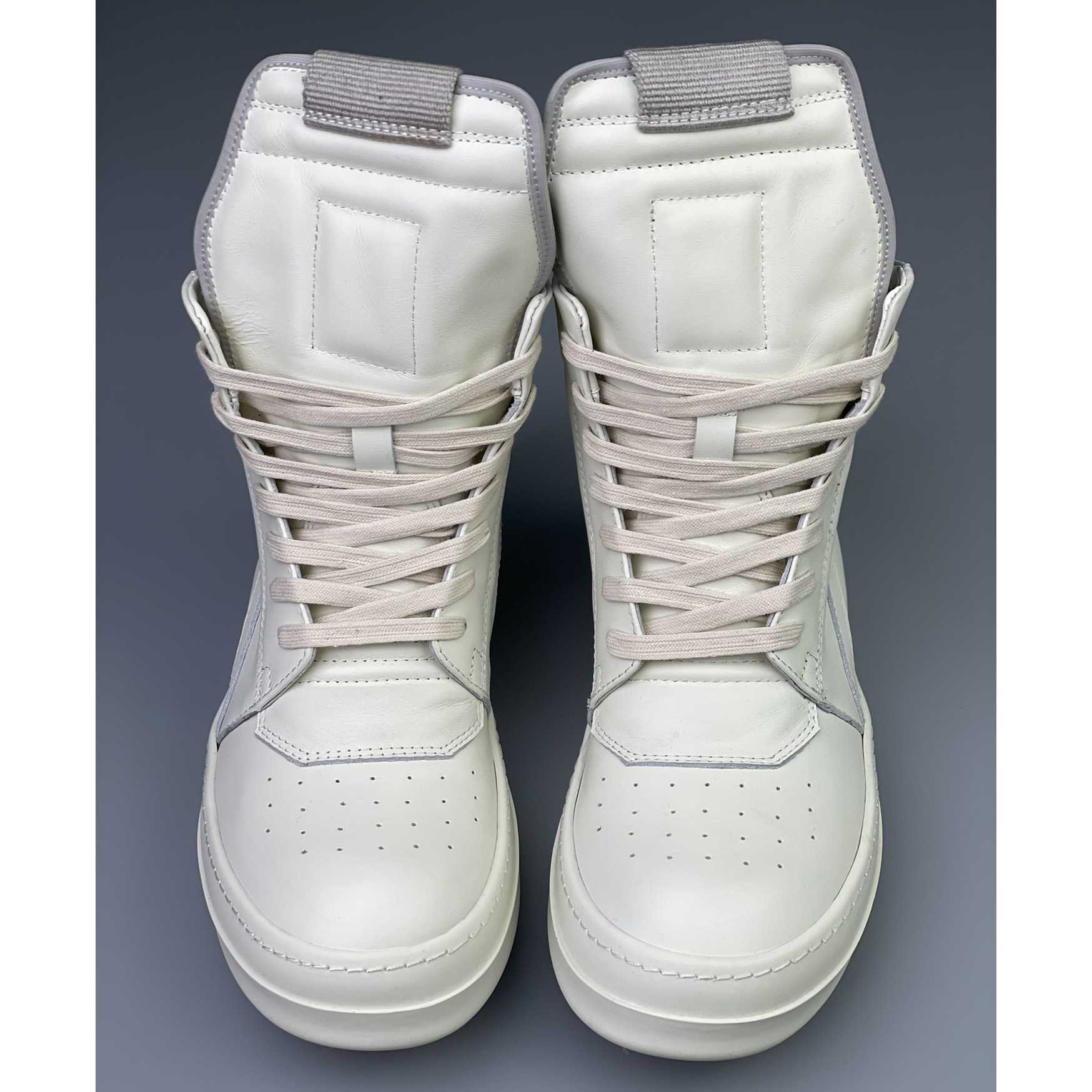 Rick Owens Geobasket High Top Sneakers - FashionPlug